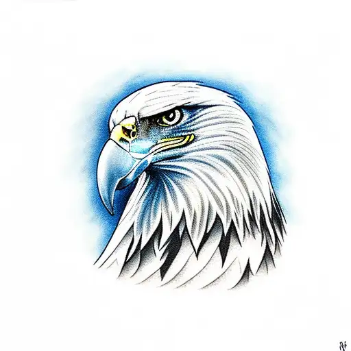 Eagle With Blue Eyes