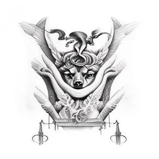 Greek Mythology Sleeve With Several Different Depictions