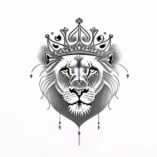 Majestic Lion Woth Crown