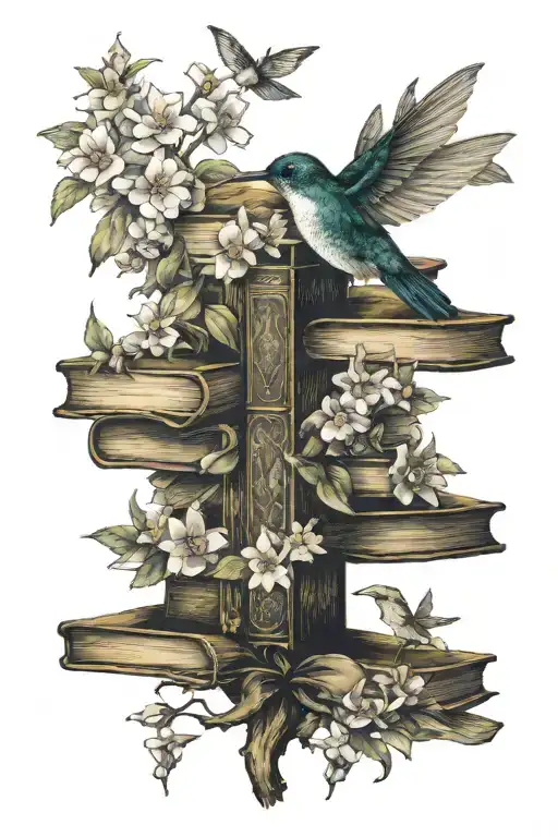 Tree Hummingbird Books Flowers