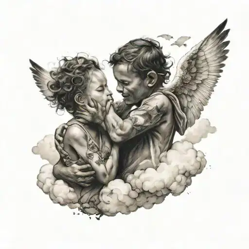 A Brother From The Clouds Greets His Sister From The Earth