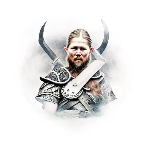 Viking Warrior And Maiden