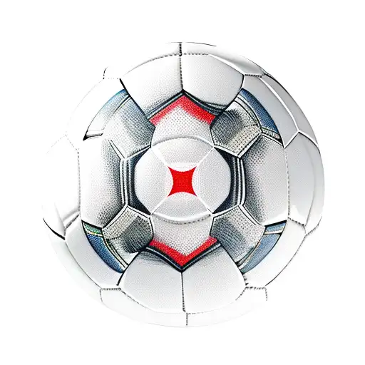 Soccer Ball In The Middle With N S E W Around It Like A Compass