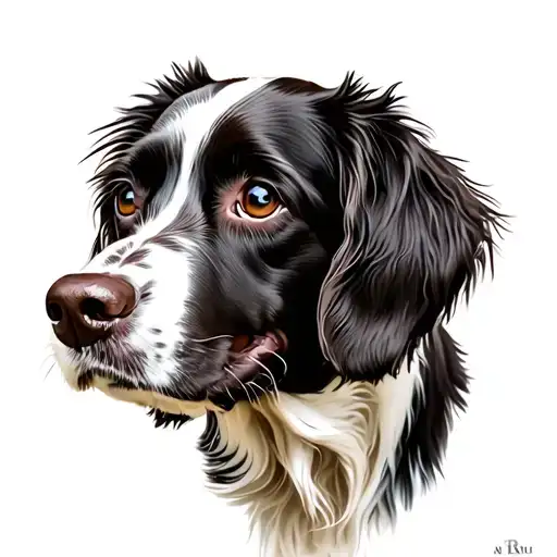Black And White Spaniel