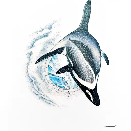 Orca In A Space Wind
