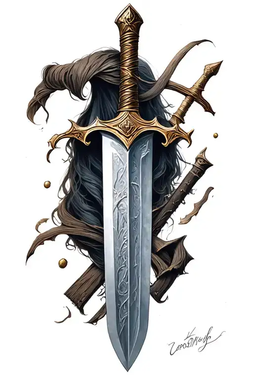 The Broken Sword From Lord Of The Rings