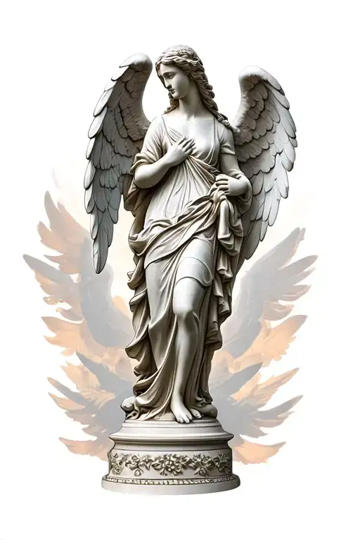 Angel Statue Holding