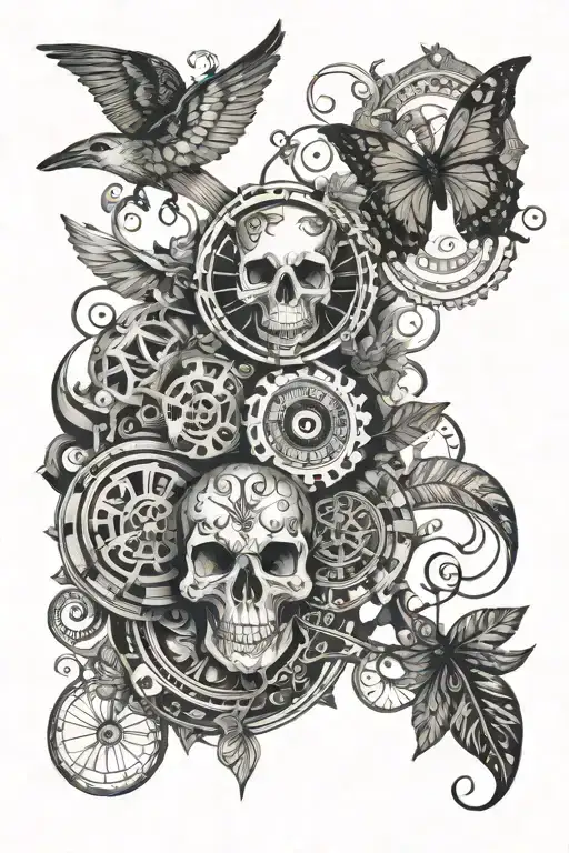 Incorporate Elements Of Psytrance And Goa Music Into A Tattoo Design