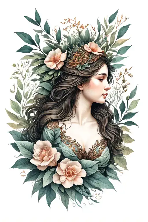 Nature Goddess Laying