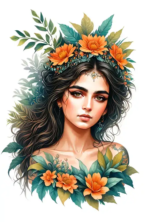 Nature Goddess Laying