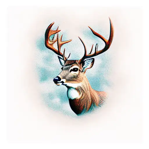 Deer In Deep Forrest