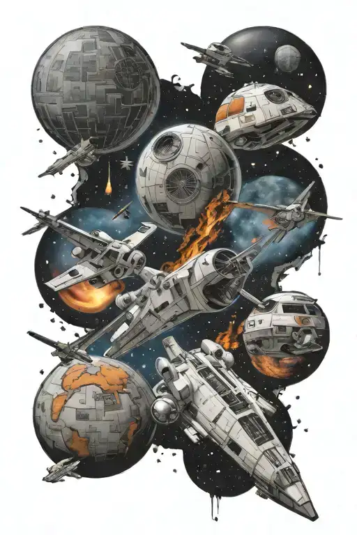 Star Wars Space Scene