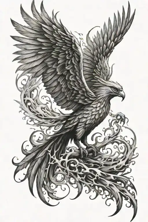 Phoenix Rising From The Ashes