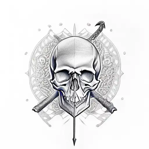 Skull On A Sword