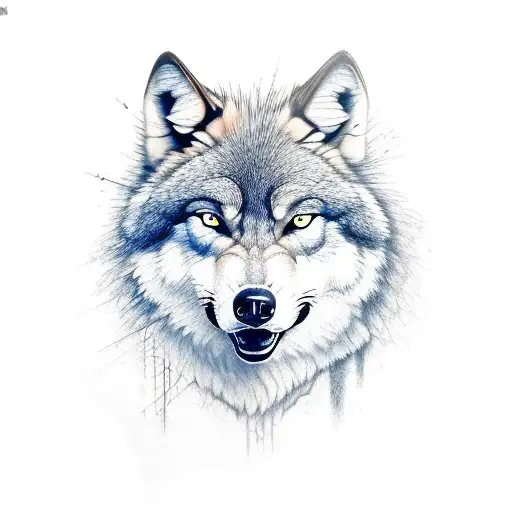 Angry Wolf On Sleeve