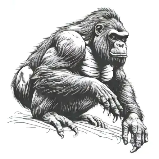 Angry Gorilla Full Body