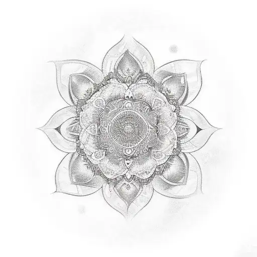 Fine Line Ornamental Floral And Madala