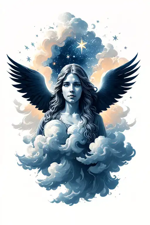 490 With Faith Over Fear Clouds And Stars