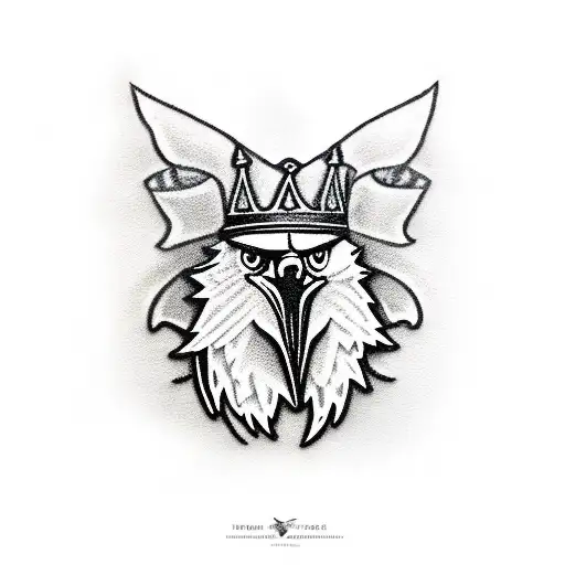 Eagles From Small To Big With A Sword And Crown