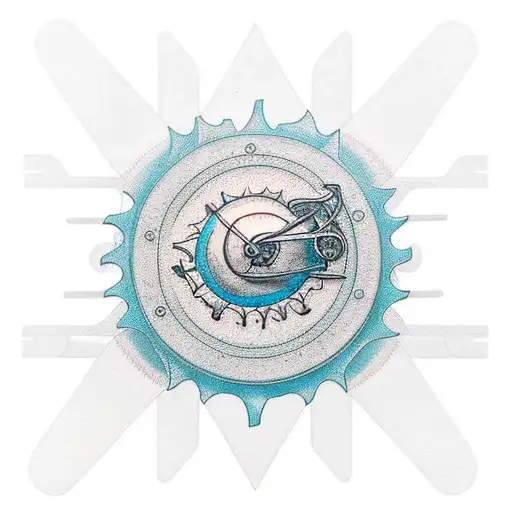 Bicycle Cassette Morphing Into Sun