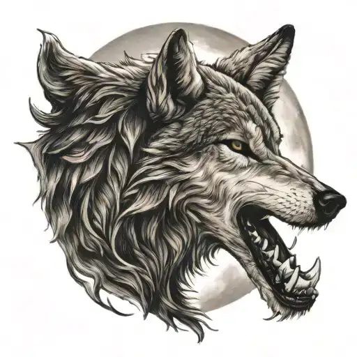 Wolf Howling At The Moon