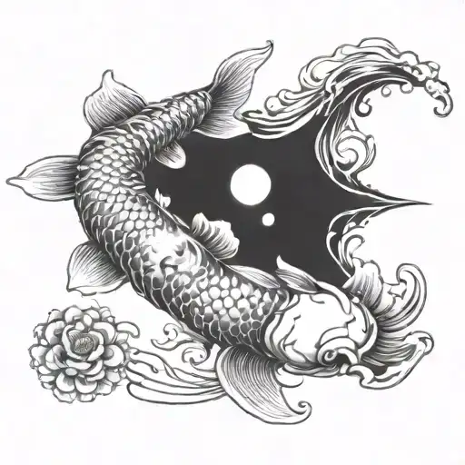 Koi Fish Transforming