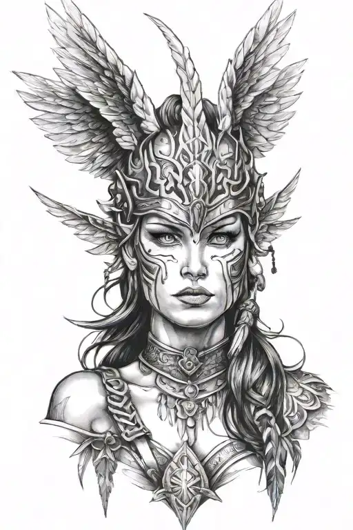 Visage Valkyrie Warrior Woman