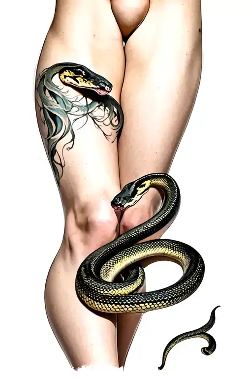 Lower Body Girl Snake