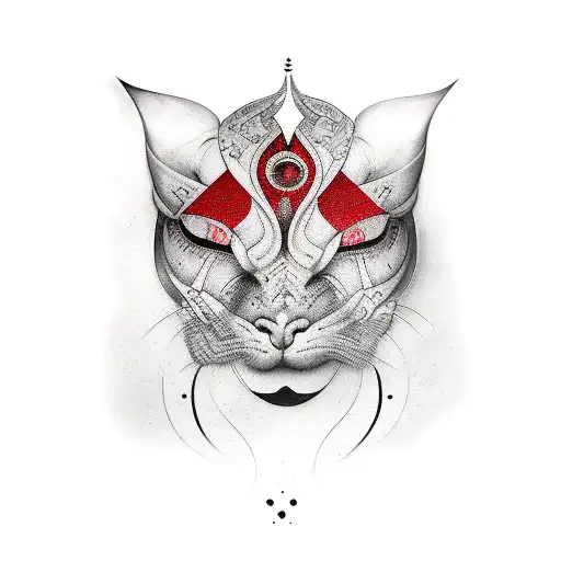 Nordic Sleeve Black And Grey With Red Highlights