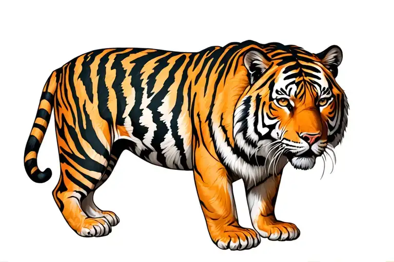 Tiger Standing Proudly