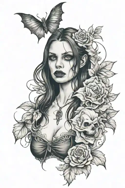 Dark Realism Vampire Girl