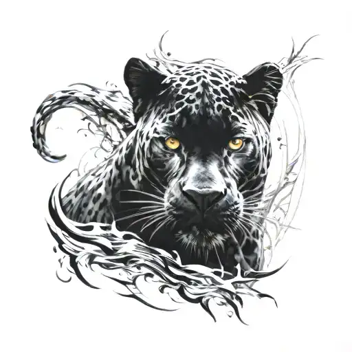 Black Panther Animal Playing