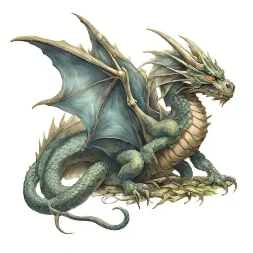 Dragon Clutching Fairy