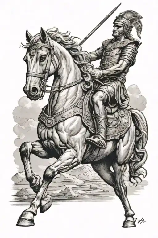 Alexander The Great On Horse Small