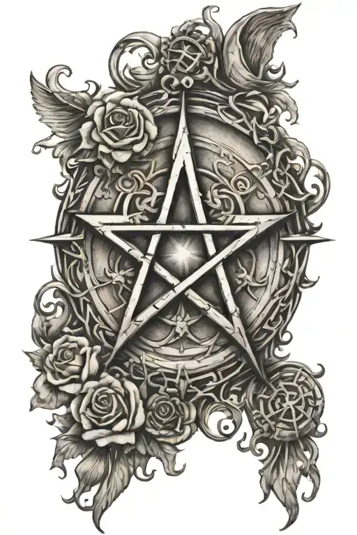 Pentacle Symbol In The Center