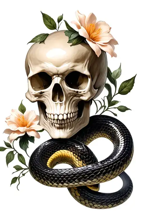 Snake And Skull Flowers