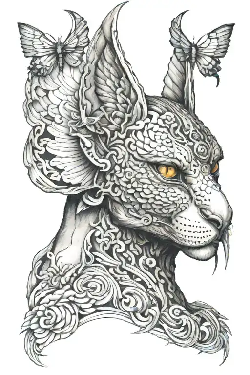 Visually Impaired Flame Sphinx Bird