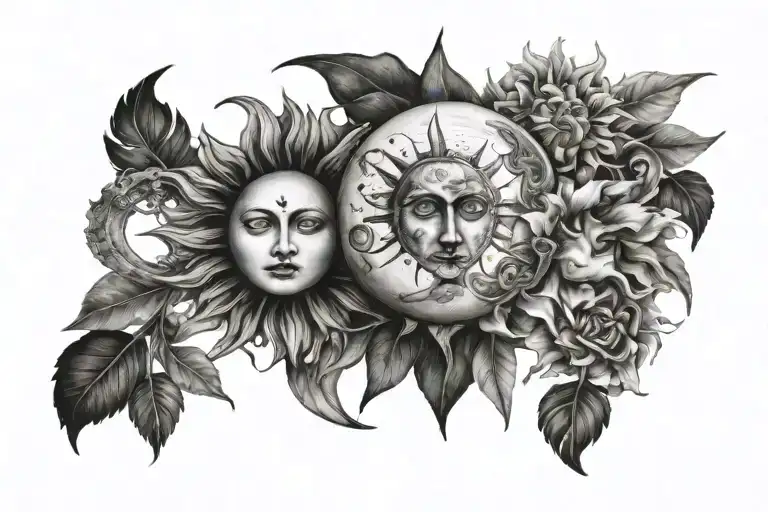 Sun And Moon Surrounded