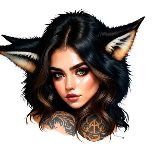 Woman With Wolf Ears Hand