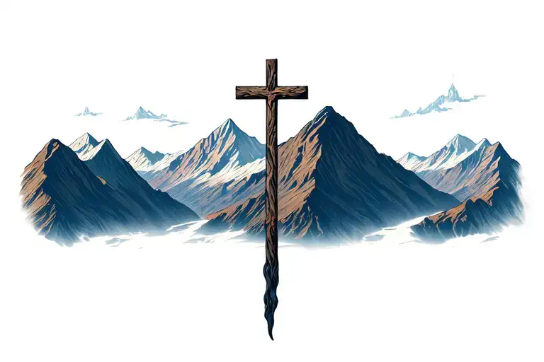 A Cross On A Mountain