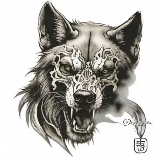 Skull Inside Wolf