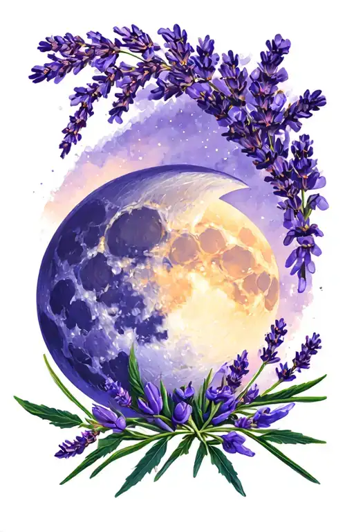 Lavender And Moon