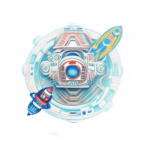 Mayan Astronaut Space Background