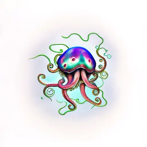 Jelly Fish With Octopus