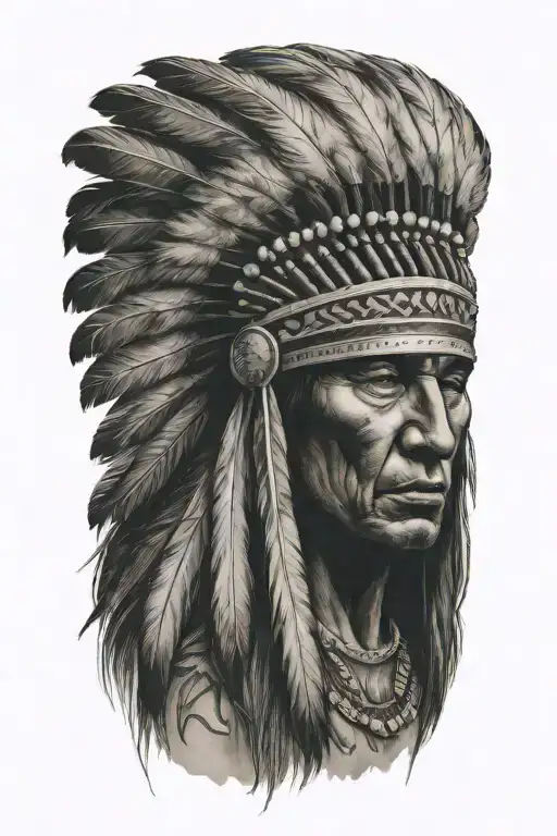 Faceless Native American Headdress