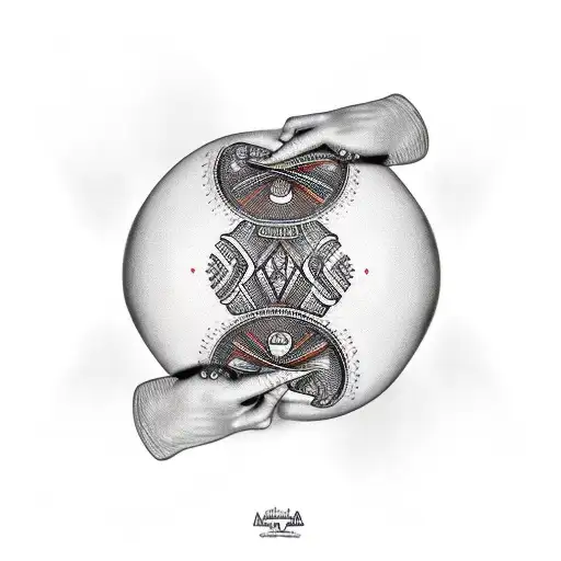 African Playing The Congas