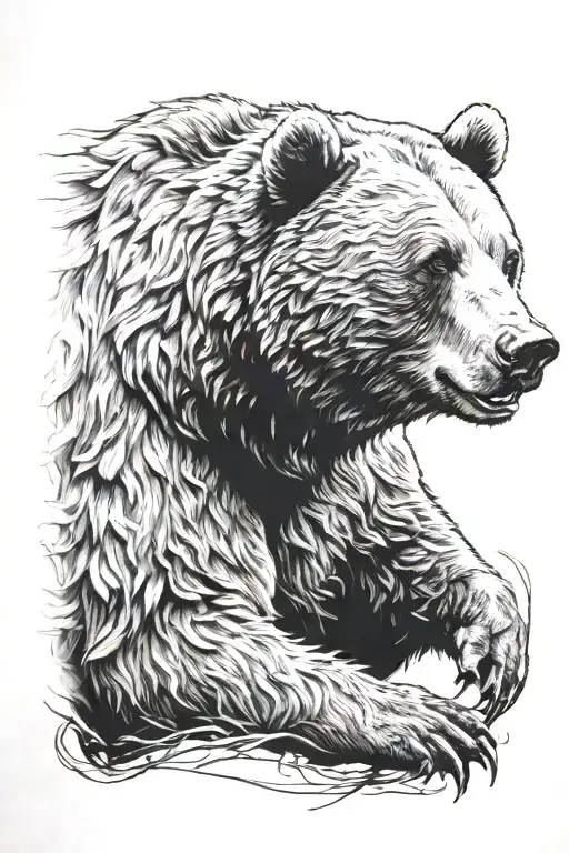 Non Agressive Grisley Bear