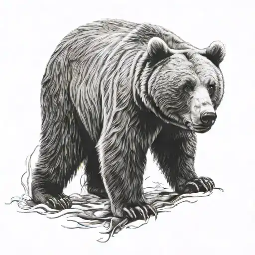 Non Agressive Grisley Bear