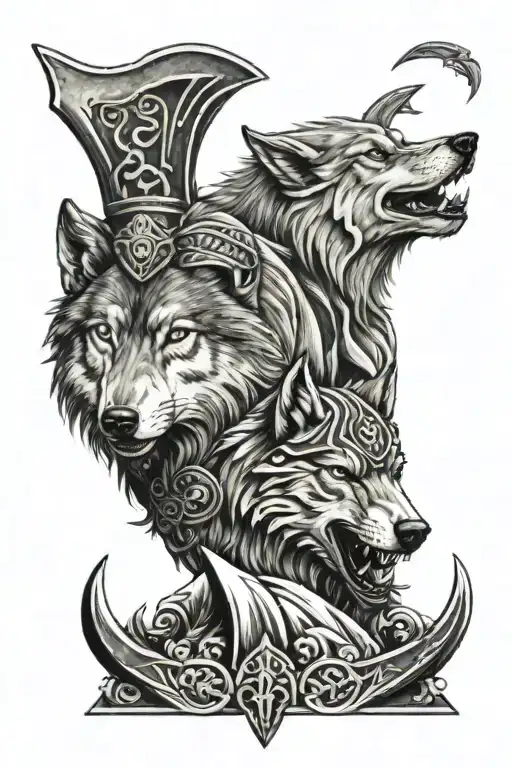 Wolf And Viking