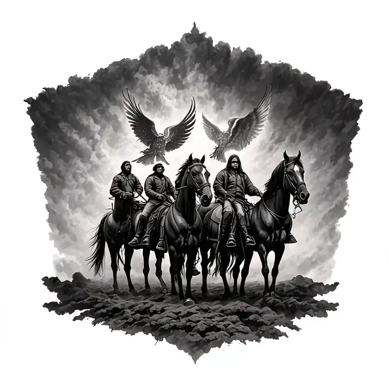4 Horseman Of The Apocalypse Riders